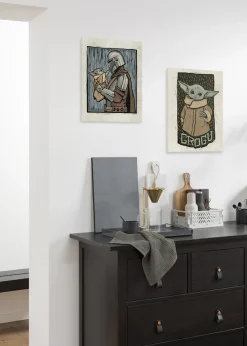 Komar Leinwandbild »Star Wars The Mandalorian Lino-Cut« Disney 1 Stk. tlg. 30 x 40 cm (Breite x Höhe) - Kinderzimmer, Dekoration