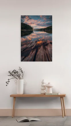 Komar Leinwandbild »Swedish Structures - Größe 40 x 60 cm« Baum | Berge | Blumen | Blätter | Foto | Jahreszeiten | Landschaft | Meer