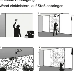 Komar Vliestapete »Digitaldruck Vlies -Grande Giardino - Größe 300 x 250 cm« bedruckt glatt Wohnzimmer, Schlafzimmer