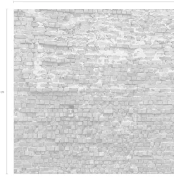 Komar Vliestapete »Digitaldruck Vlies -Bricklane - Größe 250 x 250 cm« bedruckt glatt Wohnzimmer, Schlafzimmer