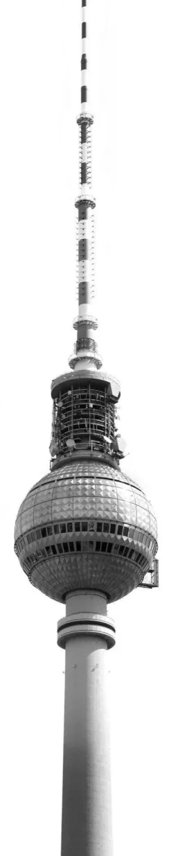 Komar Vliestapete »Digitaldruck Vlies -Fernsehturm - Größe 50 x 250 cm« bedruckt glatt Wohnzimmer, Schlafzimmer