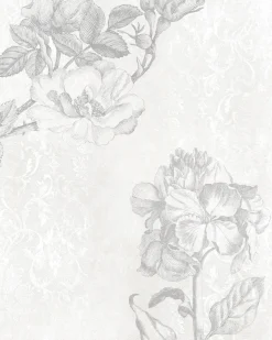 Komar Vliestapete »Digitaldruck Vlies -Baroque Grey - Größe 200 x 250 cm« bedruckt glatt Wohnzimmer, Schlafzimmer