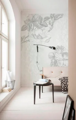 Komar Vliestapete »Digitaldruck Vlies -Baroque Grey - Größe 200 x 250 cm« bedruckt glatt Wohnzimmer, Schlafzimmer