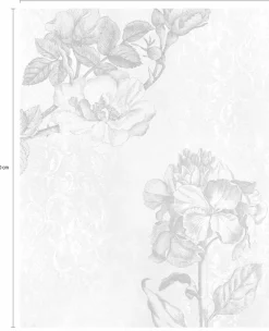 Komar Vliestapete »Digitaldruck Vlies -Baroque Grey - Größe 200 x 250 cm« bedruckt glatt Wohnzimmer, Schlafzimmer