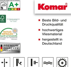 Komar Vliestapete »Digitaldruck Vlies -Victoria - Größe 400 x 260 cm« bedruckt glatt Wohnzimmer, Schlafzimmer