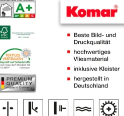 Komar Vliestapete »Digitaldruck Vlies -Calm Creativity - Größe 200 x 250 cm« bedruckt glatt Wohnzimmer, Schlafzimmer