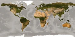 Komar Vliestapete »Digitaldruck Vlies -World - Größe 500 x 250 cm« bedruckt glatt Wohnzimmer, Schlafzimmer