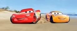 Komar Vliestapete »Digitaldruck Vlies -Cars3 Beach - Größe 100 x 250 cm« bedruckt glatt Kinderzimmer