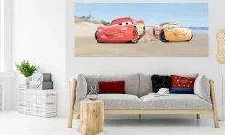 Komar Vliestapete »Digitaldruck Vlies -Cars3 Beach - Größe 100 x 250 cm« bedruckt glatt Kinderzimmer