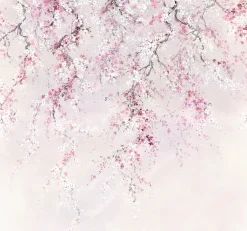 Komar Vliestapete »Digitaldruck Vlies -Kirschblüten - Größe 300 x 280 cm« bedruckt glatt Wohnzimmer, Schlafzimmer
