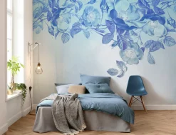 Komar Vliestapete »Digitaldruck Vlies -Blue Aura - Größe 350 x 250 cm« bedruckt glatt Wohnzimmer, Schlafzimmer