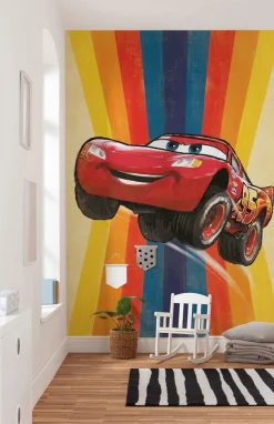 Komar Vliestapete »Digitaldruck Vlies -Cars Jump - Größe 200 x 280 cm« bedruckt glatt Kinderzimmer
