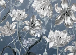 Komar Vliestapete »Digitaldruck Vlies -Merian Blue - Größe 350 x 250 cm« bedruckt glatt Wohnzimmer, Schlafzimmer