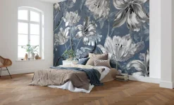 Komar Vliestapete »Digitaldruck Vlies -Merian Blue - Größe 350 x 250 cm« bedruckt glatt Wohnzimmer, Schlafzimmer