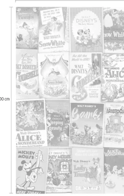 Komar Vliestapete »Digitaldruck Vlies -Disney Movie Posters Retro Girls« bedruckt glatt Kinderzimmer