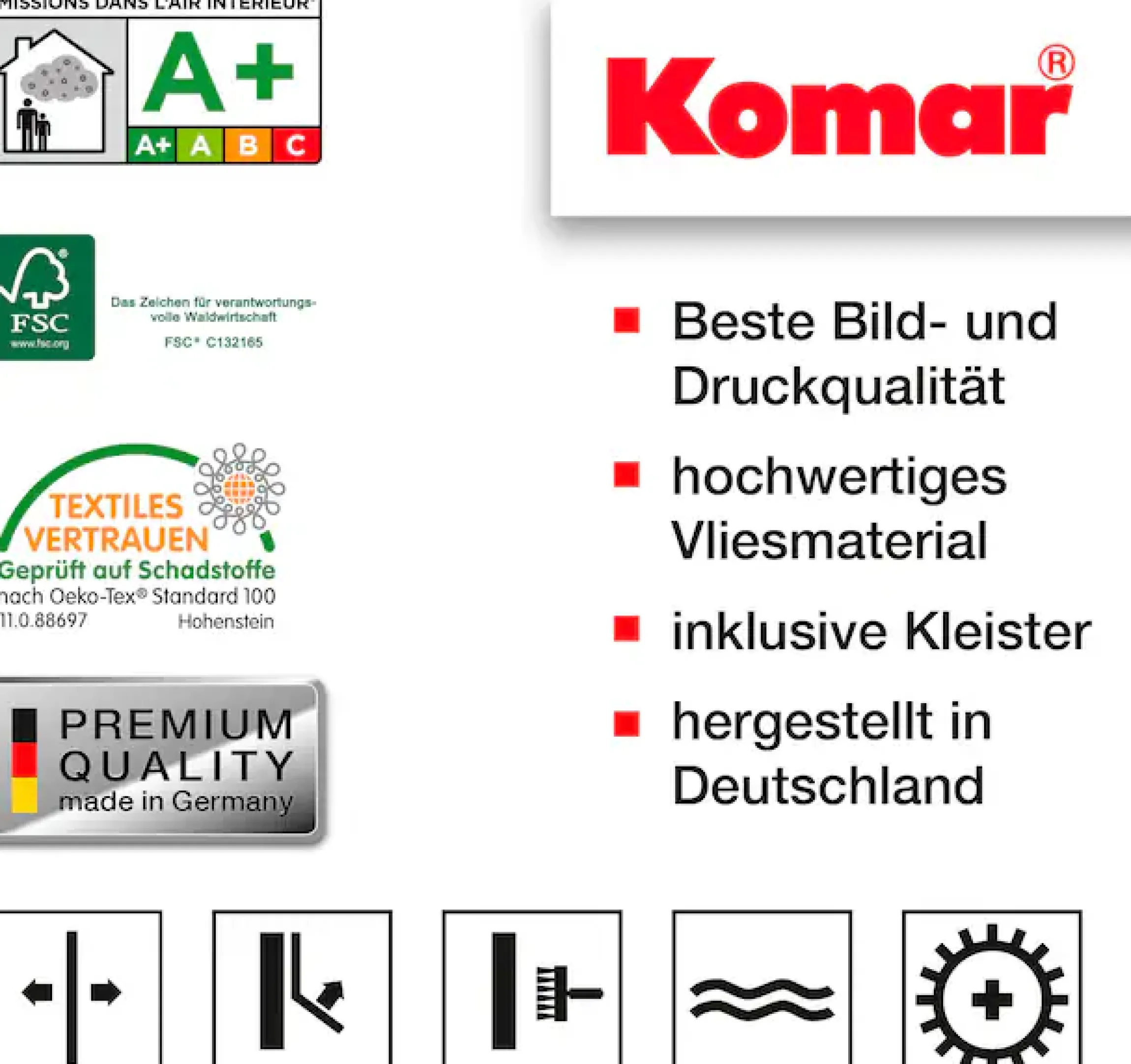 Komar Vliestapete »Digitaldruck Vlies -Botanical Boho - Größe 400 x 250 cm« bedruckt glatt Wohnzimmer, Schlafzimmer
