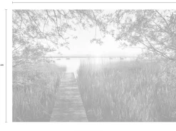 Komar Vliestapete »Digitaldruck Vlies -Lakeside - Größe 400 x 260 cm« bedruckt glatt Wohnzimmer, Schlafzimmer
