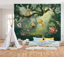 Komar Vliestapete »Digitaldruck Vlies -Lion King Hakuna Matata - Größe 350 x 280 cm« bedruckt glatt Kinderzimmer