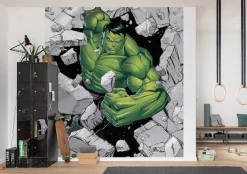 Komar Vliestapete »Digitaldruck Vlies -Hulk Breaker - Größe 250 x 280 cm« bedruckt glatt Kinderzimmer