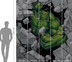 Komar Vliestapete »Digitaldruck Vlies -Hulk Breaker - Größe 250 x 280 cm« bedruckt glatt Kinderzimmer