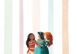 Komar Vliestapete »Disney Princesses Charmix« bedruckt glatt Rolle mit 212 x 250 cm
