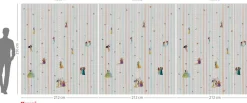 Komar Vliestapete »Disney Princesses Charmix« bedruckt glatt Rolle mit 212 x 250 cm