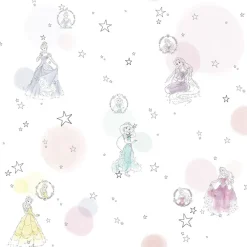 Komar Vliestapete »Princess Pretty Pastel« bedruckt glatt Rolle mit 53 x 1005 cm