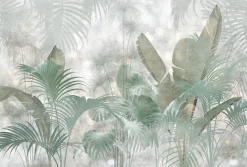 Komar Vliestapete »Vlies- Paillettes Tropicales - Größe 368 x 248 cm« bedruckt glatt Wohnzimmer, Schlafzimmer