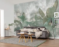 Komar Vliestapete »Vlies- Paillettes Tropicales - Größe 368 x 248 cm« bedruckt glatt Wohnzimmer, Schlafzimmer