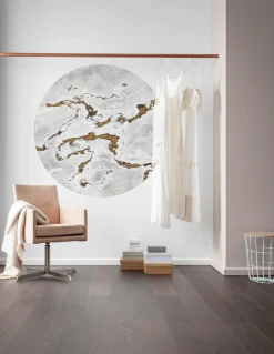 Komar Vliestapete »Vlies selbstklebend - Marble Vibe - Größe 125 x 125 cm« bedruckt glatt Wohnzimmer, Schlafzimmer