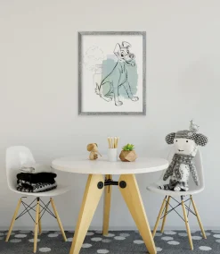 Komar Wandbild »Disney Lady and the Tramp Hello Tramp« Disney Set, 1 Stk. tlg. 50 x 70 cm (Breite x Höhe) - Kinderzimmer, Dekoration