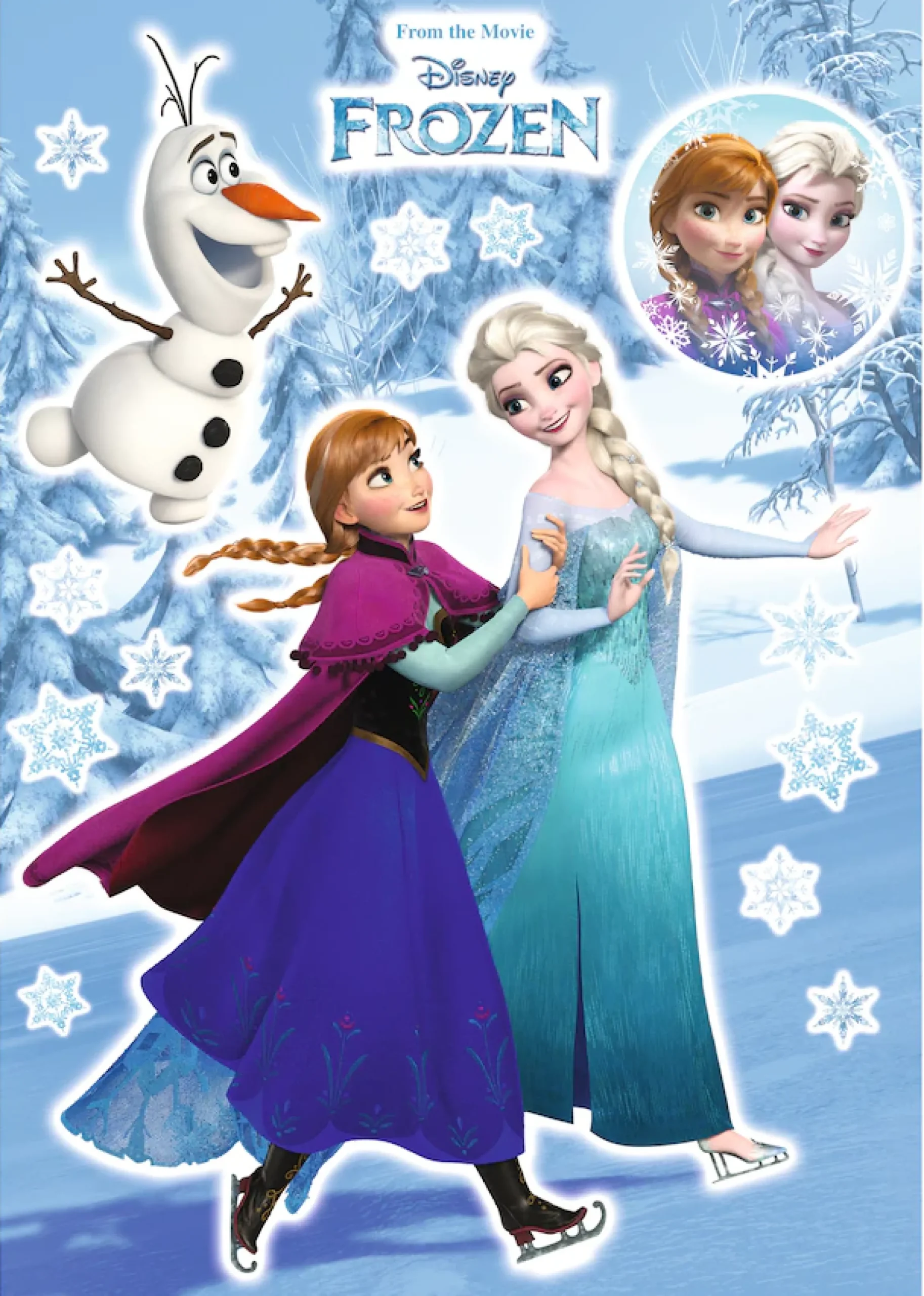 Komar Wandtattoo »Anna und Elsa - Größe 50 x 70 cm« selbstklebend, Wandsticker, Kinderzimmer