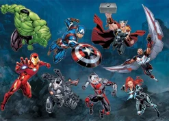 Komar Wandtattoo »Avengers Action - Größe 100 x 70 cm« selbstklebend, Wandsticker, Kinderzimmer