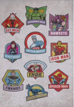Komar Wandtattoo »Avengers Classic Badges - Größe 50 x 70 cm« selbstklebend, Wandsticker, Kinderzimmer
