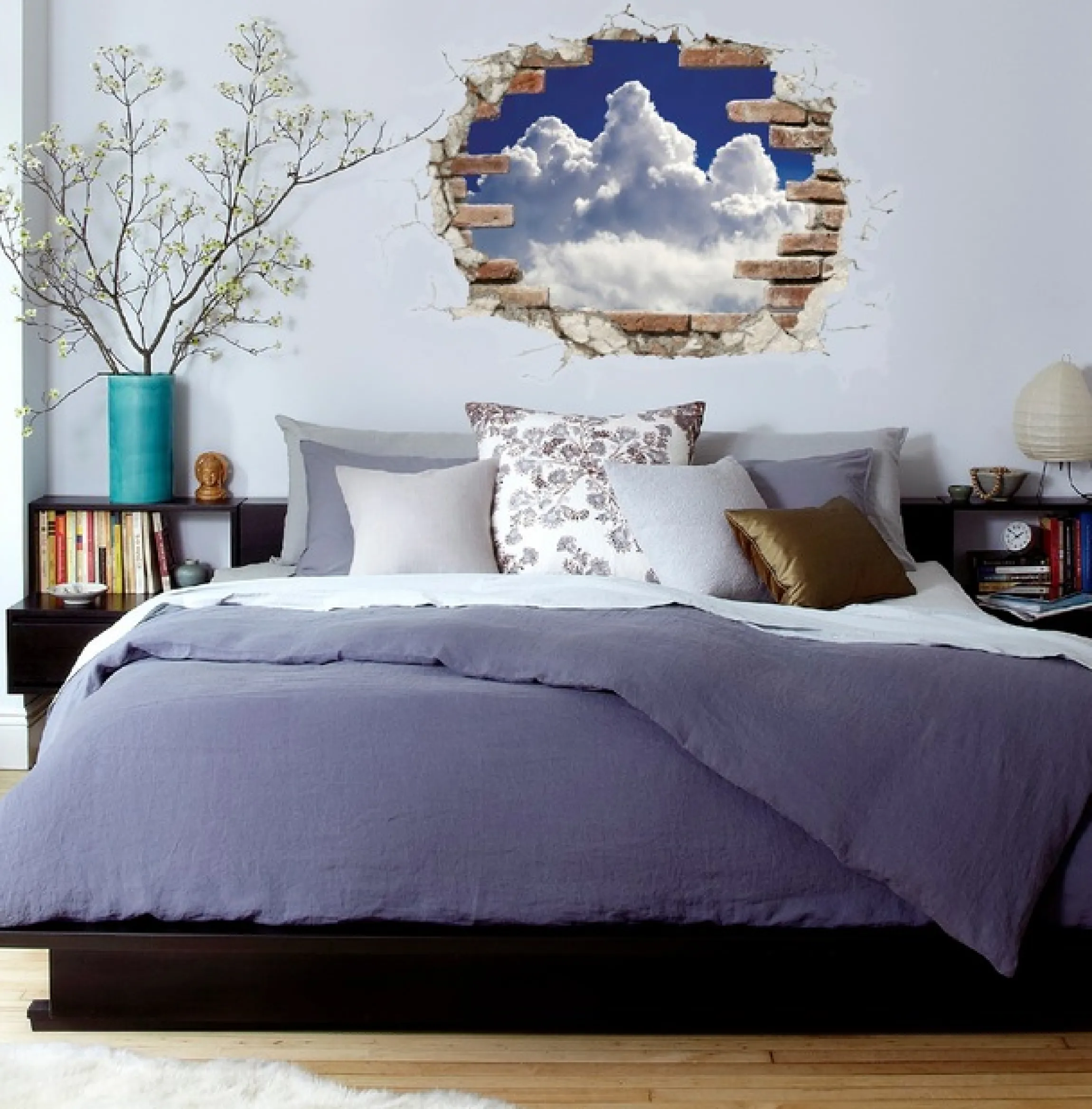 Komar Wandtattoo »Break Out Clouds - Größe 100 x 70 cm« selbstklebend, Wandsticker