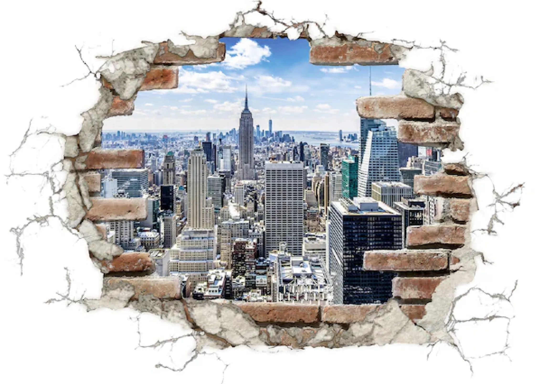 Komar Wandtattoo »Break Out NYC - Größe 100 x 70 cm« selbstklebend, Wandsticker