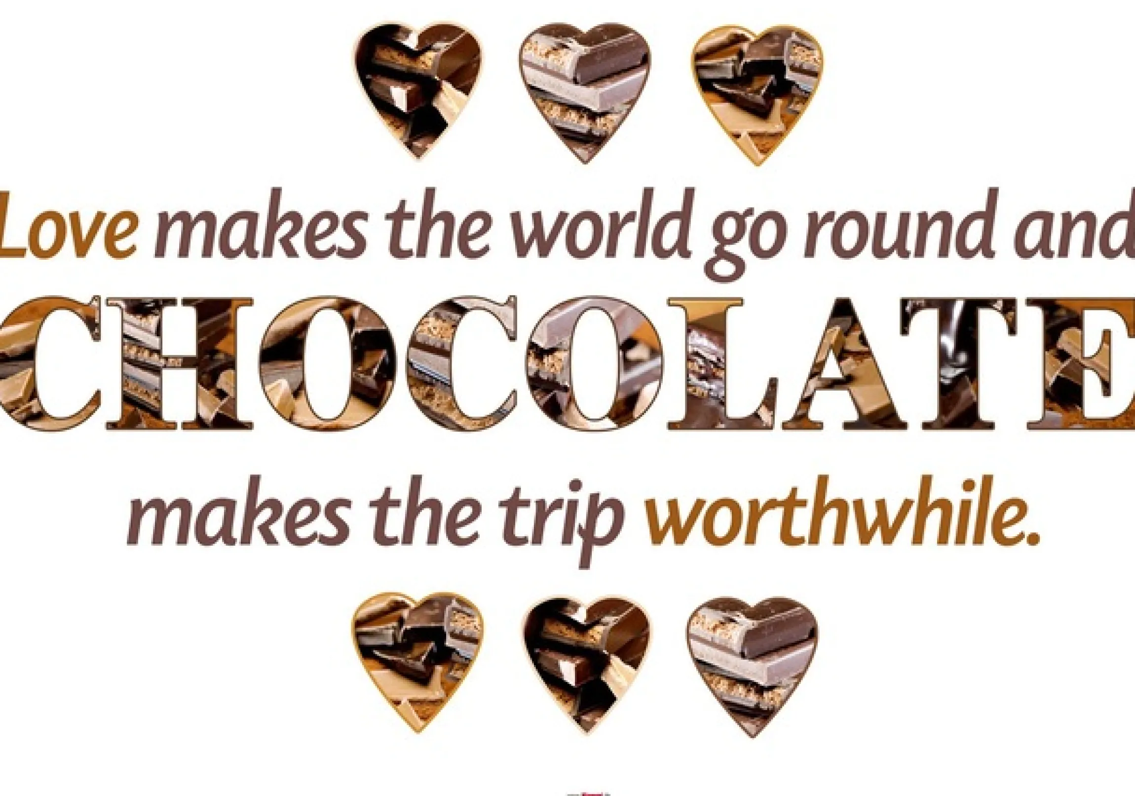 Komar Wandtattoo »Chocolate - Größe 50 x 70 cm« selbstklebend, Wandsticker