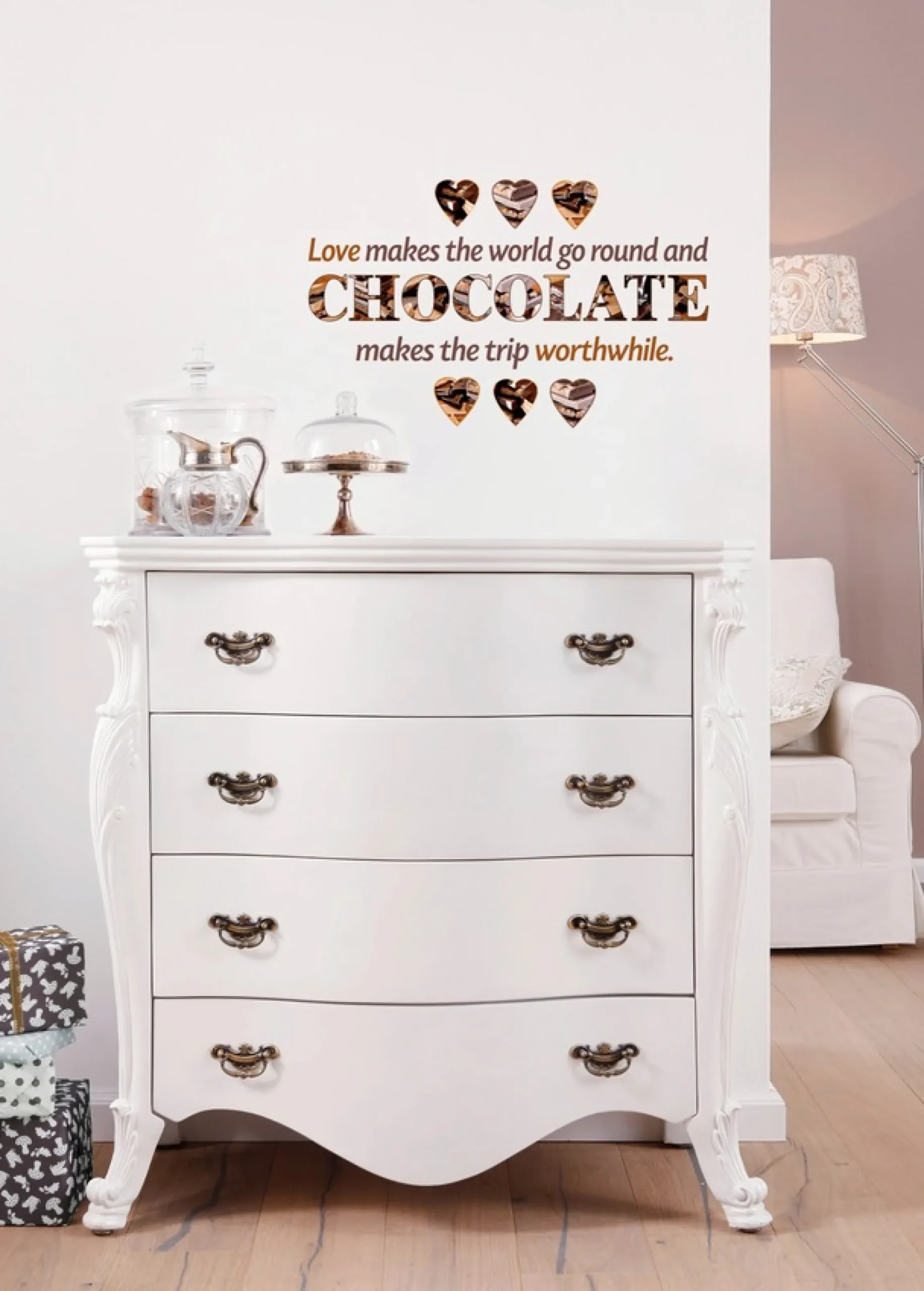 Komar Wandtattoo »Chocolate - Größe 50 x 70 cm« selbstklebend, Wandsticker
