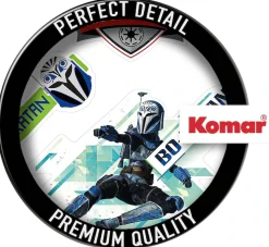 Komar Wandtattoo »Clone Wars Badges - Größe 100 x 70 cm« selbstklebend, Wandsticker, Kinderzimmer