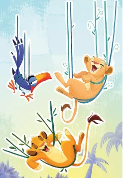 Komar Wandtattoo »Lion King Relax - Größe 50 x 70 cm« selbstklebend, Wandsticker, Kinderzimmer