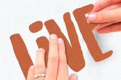 Komar Wandtattoo »Live - Größe 50 x 70 cm« selbstklebend, Wandsticker