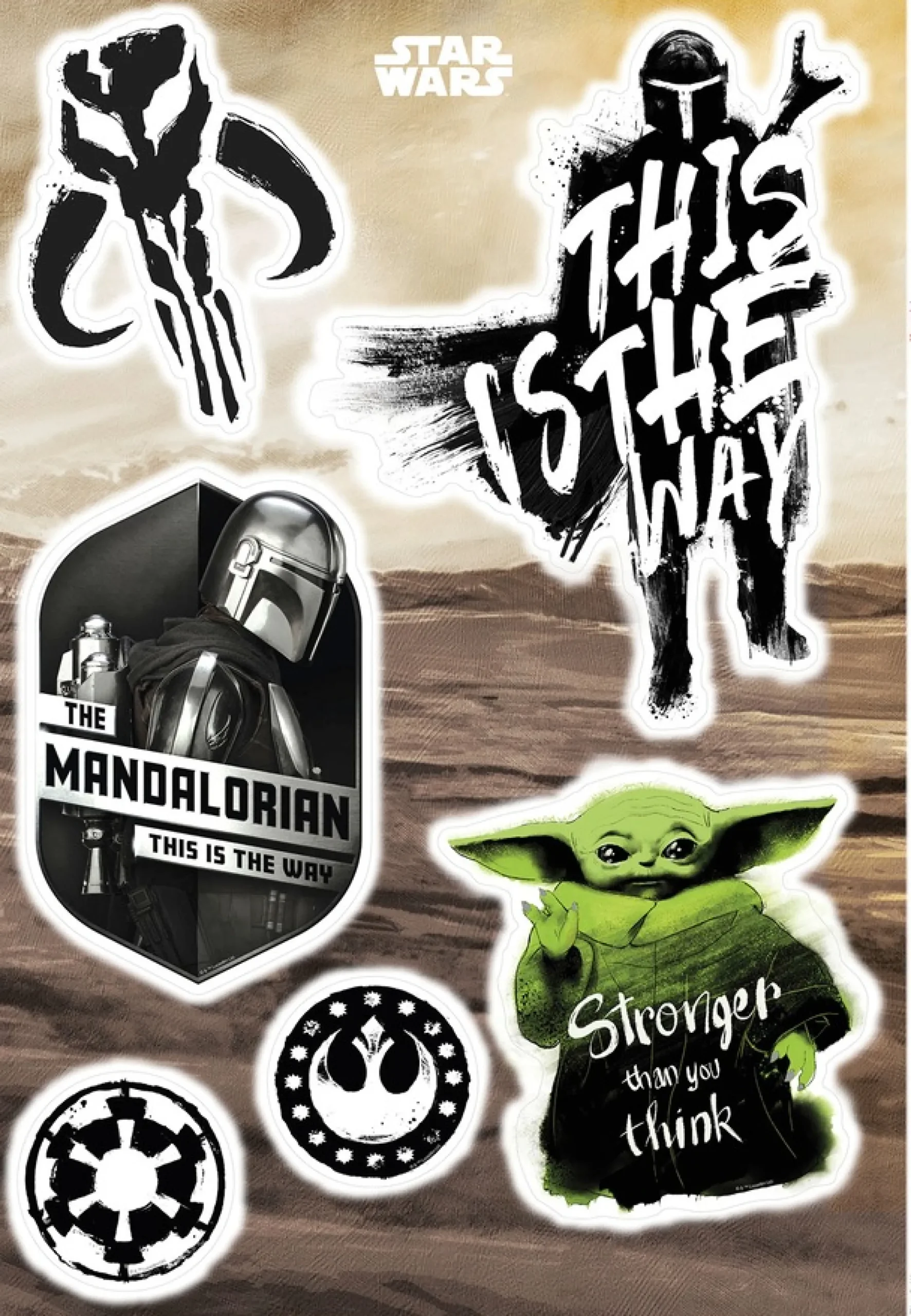 Komar Wandtattoo »Mandalorian Legend - Größe 50 x 70 cm« selbstklebend, Wandsticker, Kinderzimmer