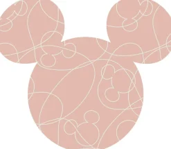 Komar Wandtattoo »Mickey Head Knotted - Größe 125 x 125 cm« rund und selbstklebend