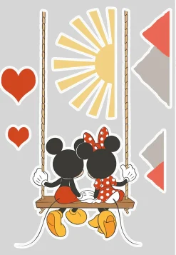 Komar Wandtattoo »Mickey Swing - Größe 50 x 70 cm« selbstklebend, Wandsticker, Kinderzimmer