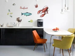 Komar Wandtattoo »Seafood - Größe 50 x 70 cm« selbstklebend, Wandsticker