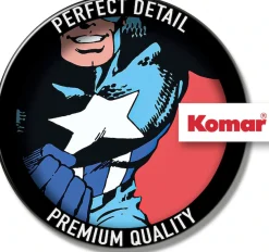Komar Wandtattoo »selbstklebendes Vlies, Marvel PowerUp Captain America, Gr. 125x125 cm« rund und selbstklebend