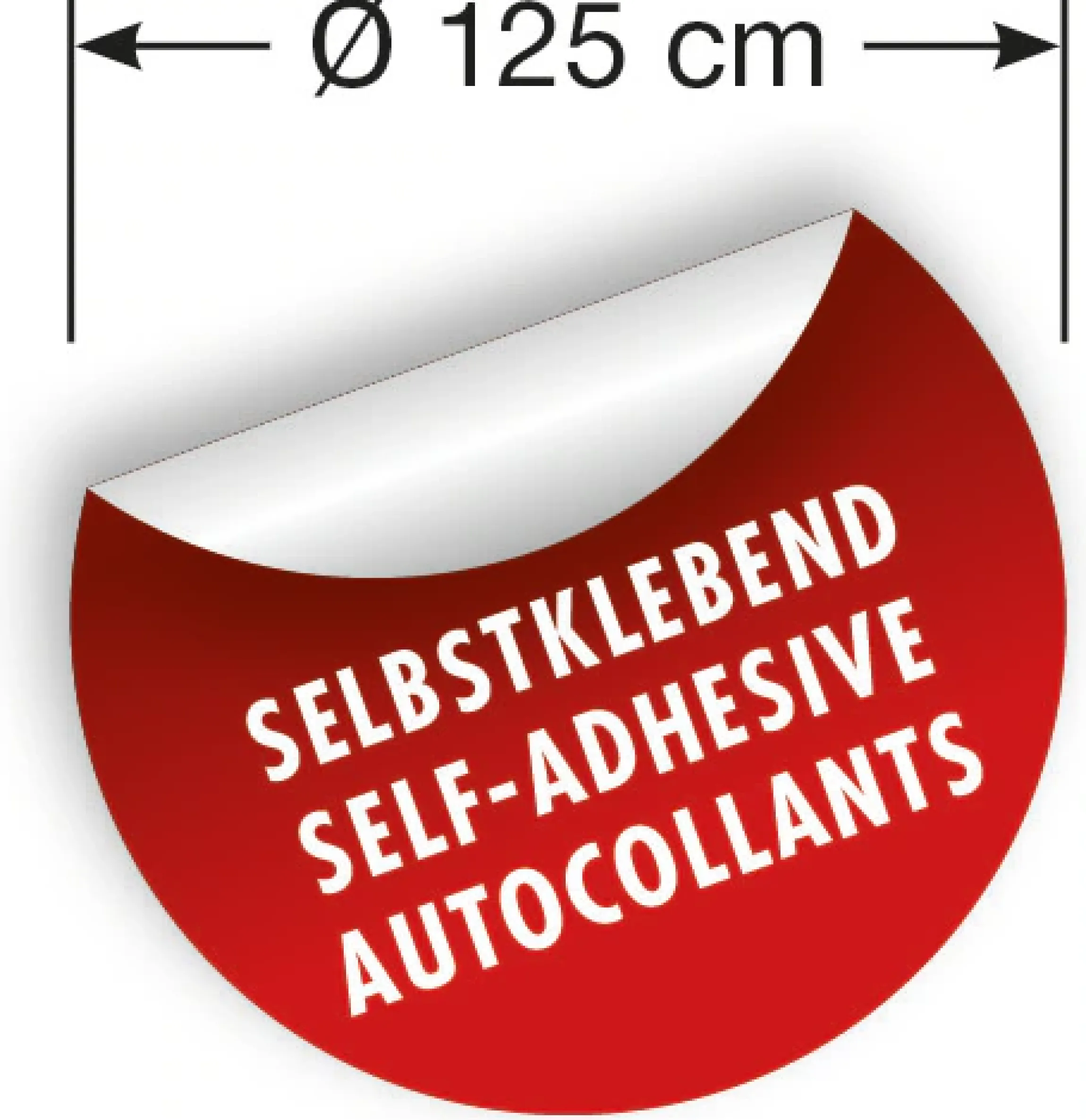 Komar Wandtattoo »selbstklebendes Vlies, Marvel PowerUp Captain America, Gr. 125x125 cm« rund und selbstklebend
