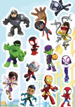 Komar Wandtattoo »Spidey and Friends - Größe 50 x 70 cm« selbstklebend, Wandsticker, Kinderzimmer