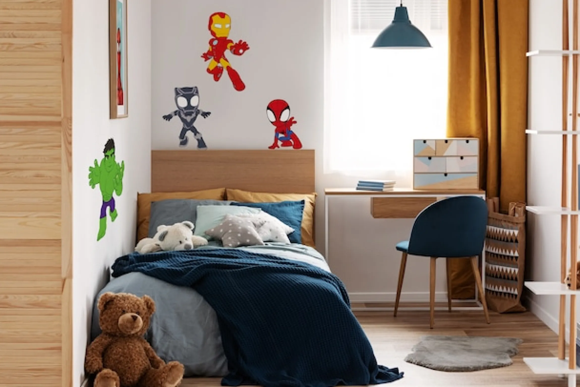 Komar Wandtattoo »Spidey and His Amazing Friends Power Group - Größe 50 x 70 cm« selbstklebend, Wandsticker, Kinderzimmer