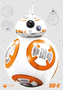 Komar Wandtattoo »Star Wars BB-8 - Größe 100 x 70 cm« selbstklebend, Wandsticker, Kinderzimmer